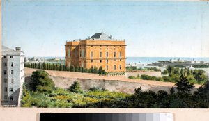 Ansicht des Palazzo Pallavicini, genannt Palazzo delle Peschiere, Genua