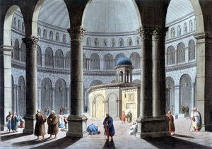 Kirche des Heiligen Grabes In „Ansicht der osmanischen Herrschaft in Europa in Asien und anderen Mittelmeerinseln“. Nach Originalzeichnungen von Luigi Mayer, London