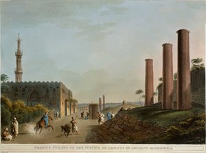 Granitsäulen des Portikus von Canopus (Alexandria, Ägypten) von Luigi Mayer