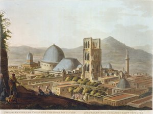 Jerusalem mit der Grabeskirche, Tafel 3 aus 