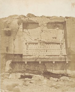 Grab auf dem Felsen in Persepolis, 1858 von Luigi Pesce