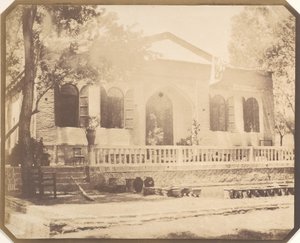Zerghiandeh. Landhaus des russischen Ministers, Teheran, 1858 von Luigi Pesce