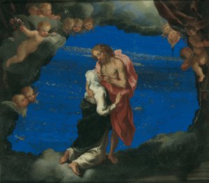 Heilige Katharina an der Wunde Christi