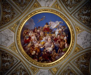 Olympus, Iliad-Raum, Palazzo Pitti (Fresko) von Luigi Sabatelli