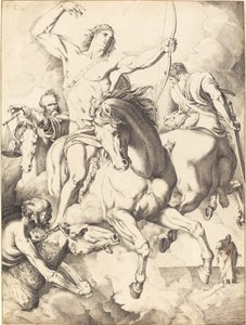 Ich sah, dass das Lamm öffnete... (Die vier Reiter der Apokalypse) von Luigi Sabatelli I