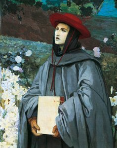 St. Bonaventura (Detail) von Luigi Serra