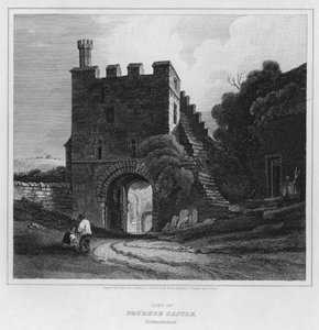Teil von Prudhoe Castle, Northumberland von Luke (after) Clennell
