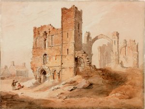 Lindisfarne Abbey - Westfront von Luke Clennell