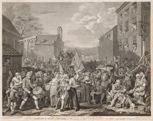 Marsch nach Finchley im Jahr 1746 (nach Hogarth) von Luke Sullivan