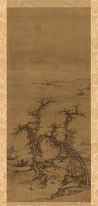 Mit einer Qin auf Besuch, 1271-1368 von Luo Zhichuan