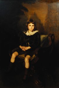 Porträt eines Jungen, der in einem Stuhl sitzt von Lydia Field Emmett