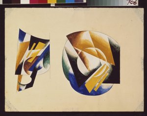 Tasse mit Untertasse von Lyubov Sergeevna Popova