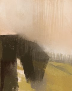 Abstrakte ruhige Landschaft von MANSI SAXENA