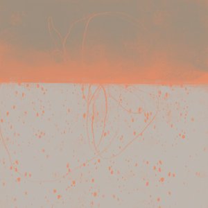 Abstrakter orangefarbener Horizont