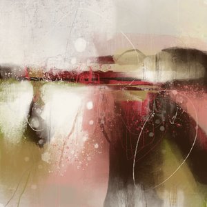 Rote abstrakte Landschaft