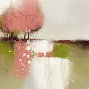 Gelassene abstrakte Landschaft