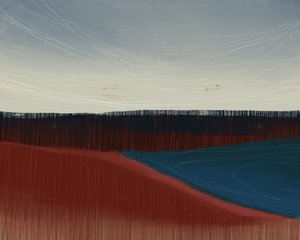 Texturierte Abstrakte Landschaft von MANSI SAXENA