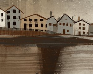 Winterdorf-Reflexion