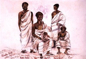 C.C.C. Ashantee-Häuptlinge und König Coffe Kollally Sohn von M.B. Mealy