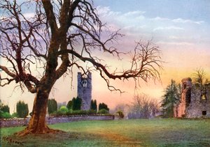 Ruinen auf dem Hügel von Slane, County Meath, Irland, 1924-1926