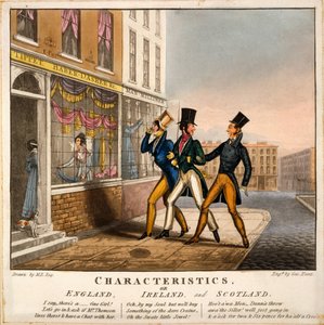 Charakteristika, oder England, Irland und Schottland, Druck von George Hunt, 1827 von M. Egerton