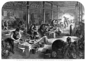 Stahlhersteller von Sheffield, Yorkshire, 1866