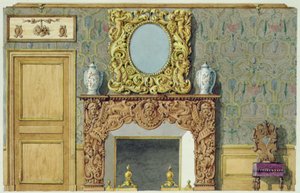 Kamin im Speisesaal in der Rue Fortunee, Haus gekauft von Balzac im Jahr 1847