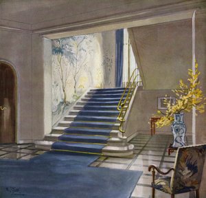 1930er Innenräume: Treppe