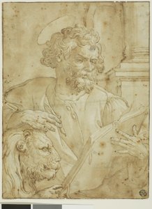 Heiliger Markus der Evangelist von Maarten de Vos