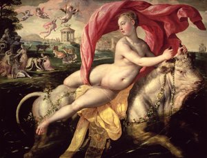 Der Raub der Europa, ca. 1590 von Maarten de Vos