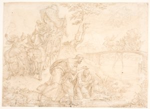 Philipp tauft den Schatzmeister der äthiopischen Königin Kandake von Maarten van Heemskerck
