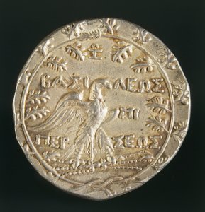 Tetradrachme von König Perseus von Makedonien, geprägt in Pella, Königreich Makedonien, Rückseite, ca. 179-168 v. Chr. (Silber) von Macedonian