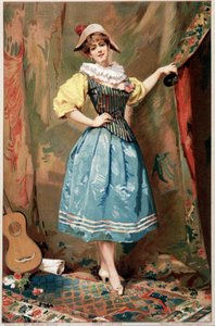 Das Kostüm (Eine Frau mit einer Gitarre), 19. Jahrhundert