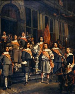 Eine Kompanie der Haager Arkebusiere von Maerten Lengele