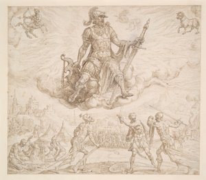 Mars, das cholerische Temperament von Maerten van Heemskerck