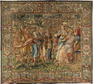 Geschichte von Gideon, spätes 16. Jahrhundert (Seide und Wolle) von Maerten van Heemskerck