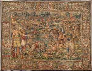 Geschichte von Gideon, spätes 16. Jahrhundert (Seide und Wolle) von Maerten van Heemskerck