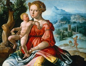 Die Rast auf der Flucht nach Ägypten von Maerten van Heemskerck