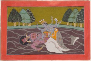 Matsya, die Fischinkarnation von Vishnu, ca. 1745 von Mahesh