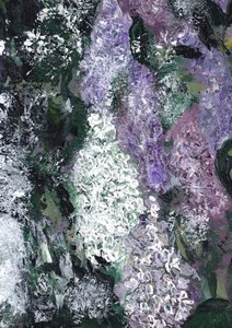Abstraktes Fliederbild