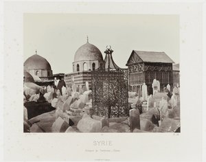 Ansicht eines Friedhofs in Damaskus (Syrien)