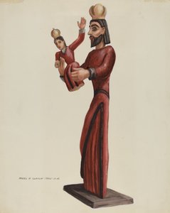 Santo-San Jose, ca. 1937 von Majel G. Claflin