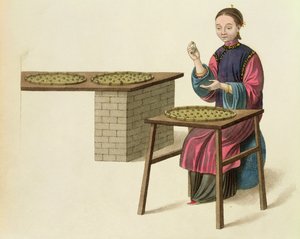 Eine Frau bereitet Tee zu, Tafel 21 aus 