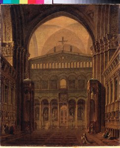 Innenraum des Tempels in Jerusalem von Maksim Nikiforovich Vorobiev