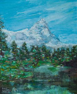 Mont Blanc oder Monte Bianco von der italienischen Seite