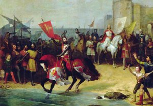 Die Rückeroberung von Cadiz im Jahr 1262 durch Alfonso den Weisen von Manuel Cabral y Aguado Bejarano