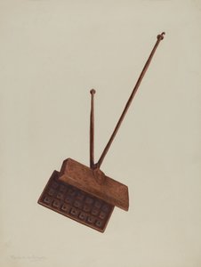 Kamin-Waffeleisen, ca. 1939