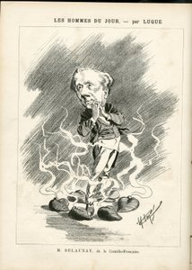 Illustration von Manuel Luque für das Cover von La Caricature (1880) von Manuel Luque