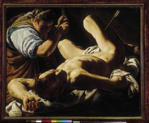 San Sebastian wird von Irene geheilt