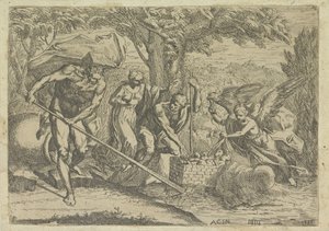 Romulus und Remus gefunden von Faustulus und Louva